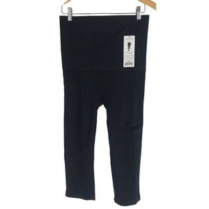 Belly Bandit Pants Women Size Large L Black Mother Legging Capri Stretch Yoga